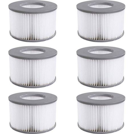 6 Morceaux Filtre Spa Lite pour Mspa, Bateaux et Spa Chauds, pour piscines gonflables MSPA FD2089 (1/4)