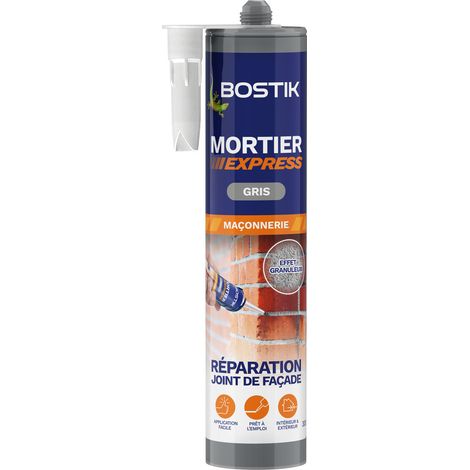 Bostik Mortier Express Gris rebouchage rapide 300ml