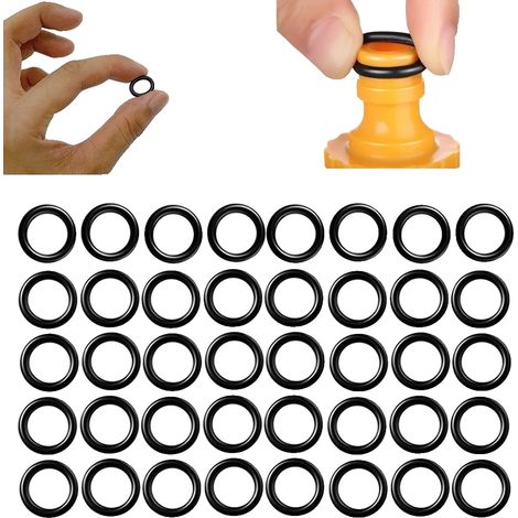 Joints toriques, matériau en caoutchouc, taille 3/8 pouce, quantité de 40 pièces, adapté pour les nettoyeurs haute pression, durable pour les applications à haute pression (1/5)