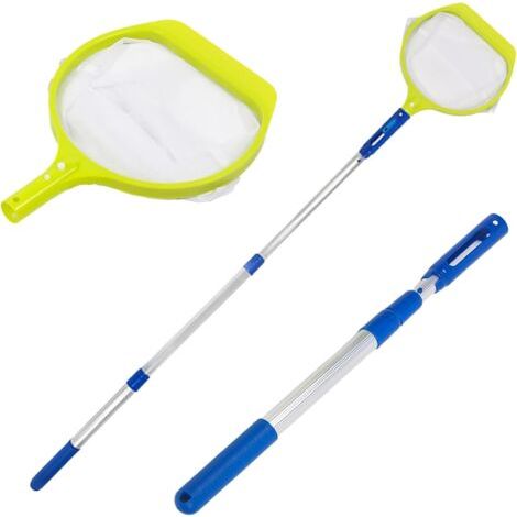 Épuisette de Piscine Nettoyeur Bassin pour Feuilles Filet à Mailles Fines Entretien et Spa - (1/5)