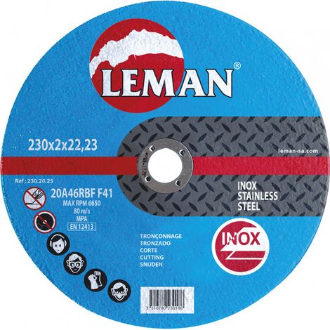 Disque Tronçonnage Inox Leman Pro Coupe Ultra-fine Et Rapide Sur Inox - Leman