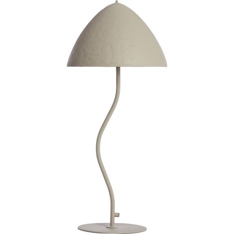 Lampe de table - beige - Elimo - métal - lampe de chevet - E27 - (1/5)