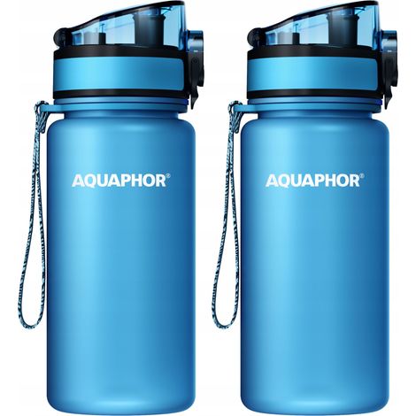Aquaphor City Filterflasche 0,35 l, 2x Blau (1/5)