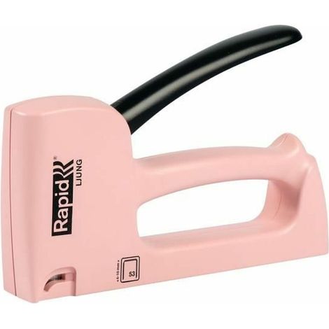 Agrafeuse Rapid R53 Rose Bruyère Agrafeuse Manuelle Robuste, Design Rose Tendance - Rapid (1/5)