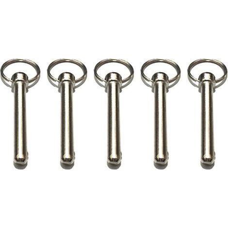 Set da 10 perni a sgancio rapido in acciaio inossidabile – Diametro 8 mm – Lunghezza totale 72 mm – Resistenti all'acqua salata - 10 pz (1/5)