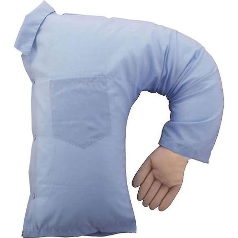 Coussin de corps pour petit ami, coussin de bras bleu clair en forme de U, cadeau idéal - WELLNGS-AquaForge (1/5)