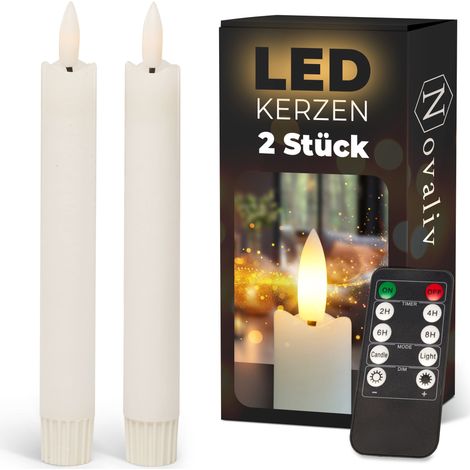 2x Novaliv LED Kerze Echtwachskerzen (1/5)