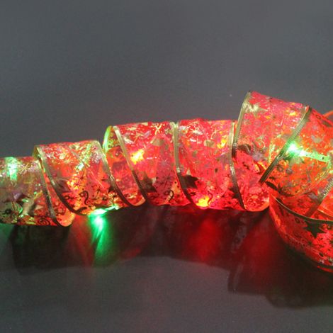 Batteriebetriebene Lichterketten in Form von Weihnachtsschleifen für Weihnachtsbaum-, Geburtstags- oder Weihnachtsfeierdekorationen //
