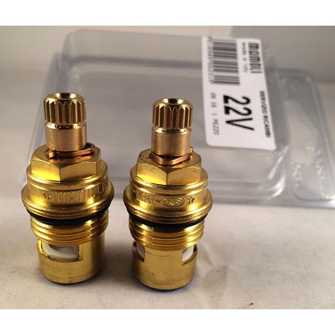 Ricambio coppia vitoni ceramici 180°ASTA 14 Mamoli 22V (1/2)