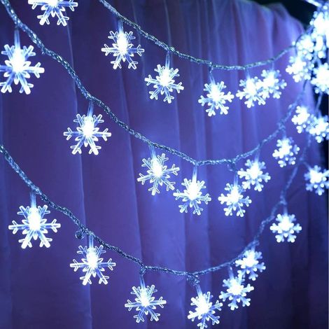 Guirlandes de Noël, guirlandes lumineuses basses, guirlandes lumineuses transparentes, décorations de Noël, décorations de Noël extérieures, décorations lumineuses pour fenêtres, éclairage de balcon, (1/5)