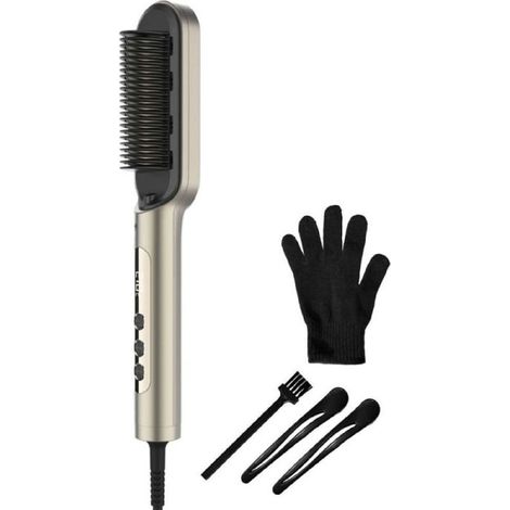 Cecotec Brosse Lissante avec Technologie Ionique InstantCare Lisse IonTech. 23 Dents, 9 Réglages de Température, Revêtement (1/5)