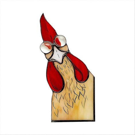 Coq en acrylique à suspendre à la fenêtre, décoration coq parfaite B (1/5)
