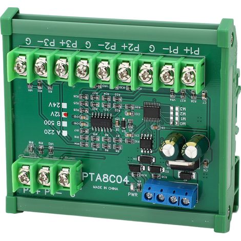 Module de capteur de température à résistance PT100 RTD RS485 avec boîtier de rail de guidage B500 (-40 °C à +500 °C) 12 V CC