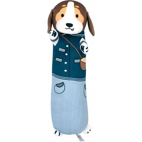 Peluche morbido e coccoloso a forma di cane, lunghezza 50 cm. (1/3)