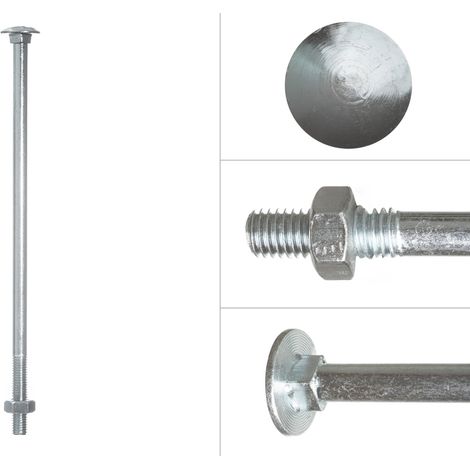 Schlossschrauben Verzinkt M10 x 240 mm - 25 Stück