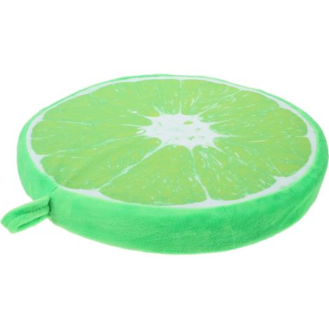Coussin Oreiller Peluche 3D Fruit Orange Vert Super Doux en Coton PP pour Canapé Bureau Maison Décoration Siège Multifonction (1/5)