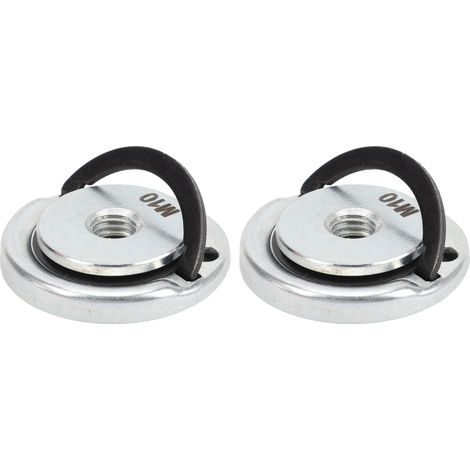 2 écrous de serrage rapide M10 pour meuleuse, 45 mm de diamètre, en acier allié, plateau de pression à fixation rapide pour disque abrasif (1/5)
