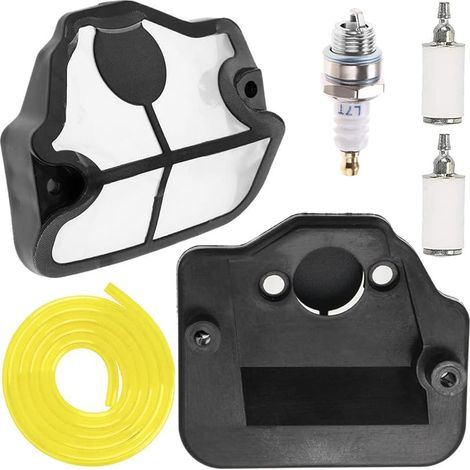 Kit de pièces de Filtre à air pour Husqvarna 36 41 136 136LE 137 137E 141 141LE 142 142E tronçonneuse, remplace 530029811, avec Bougie d'allumage et Filtre à Carburant (1/5)