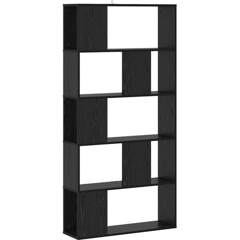 Bücherregal Schwarz Eichen-Optik 80,5 x 23,5 x 162,5 cm PB vidaXL (1/5)