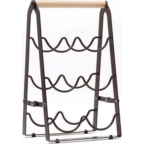 Porte-bouteilles décoratif en fer forgé, étagère à champagne vintage 4.2(5) (1/5)