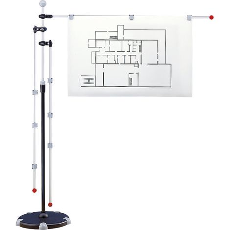 MAUL, Support mobile pour plans, avec 3 bras pivotants,