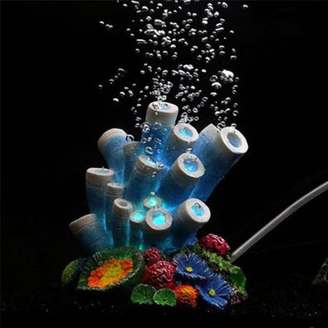Dekorative Luftpumpe für Aquarien mit Riffkorallen, feinem Bläschenstein, ungiftigem Harz, Sauerstoffanreicherung, Fischdekoration, 20-100 l (1/5)
