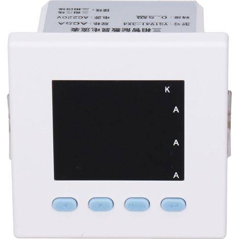 Compteur d'électricité numérique triphasé intelligent, boîtier en ABS ignifugé, ampèremètre pour l'automatisation de la distribution, 220 V CA (1/5)