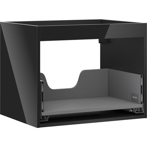 Mexen Box-A cuerpo de mueble de baño de 60 cm, 1 cajón, negro brillante - 91AX0-0600-470-1-70 (1/4)