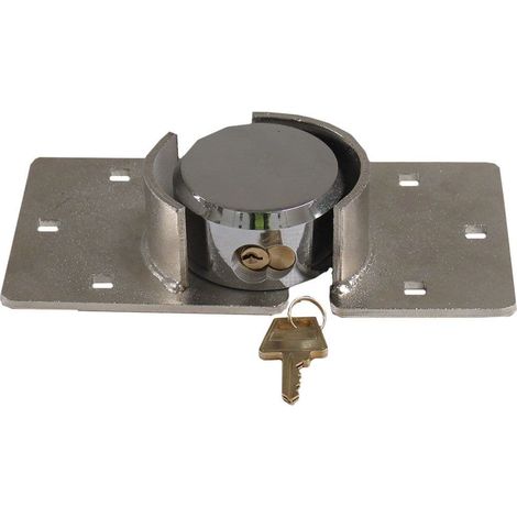 Van Door Lock With Brackets - Heavy Duty Security Vehicle Hasp Padlock (1/4)