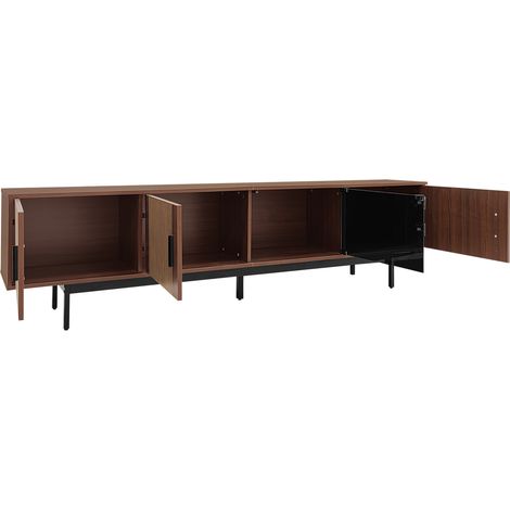 TV Möbel Sideboard 200 35 53 LED modern Walnuss OKMYHOME (1/5)