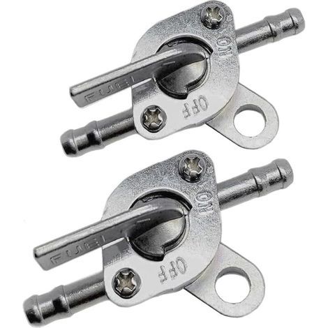 Kraftstoffabsperrventil, kompatibel mit Kraftstoffleitungen mit 6 mm (1/4" oder 3/16") Innendurchmesser für Go-Karts, Roller, Mini-Offroad-Motorräder, ATVs, Kleinmotoren, 50 cm³, 70 cm³, 90 cm³, 1