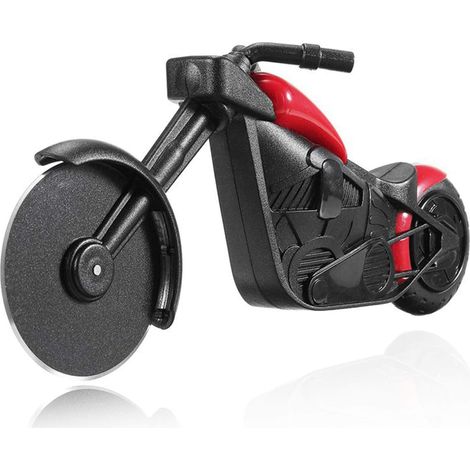 Cortador De Pizza En Forma De Motocicleta - Cuchilla De Acero Inoxidable 430 - Para Cocina Doméstica - 1 Unidad (1/5)