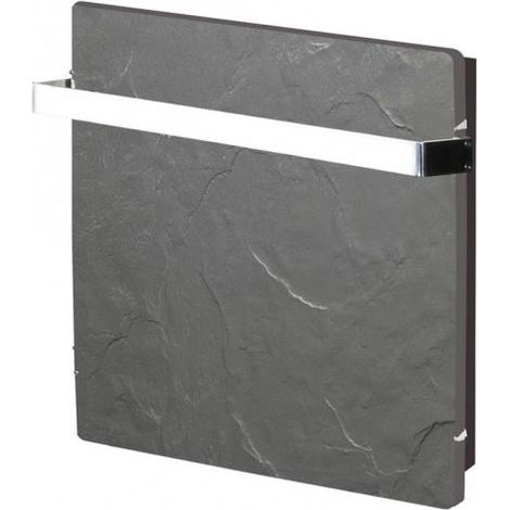 Sèche-serviette à inertie Wifi Natura Noir 800W Carré - Valderoma NN08BSW (1/2)