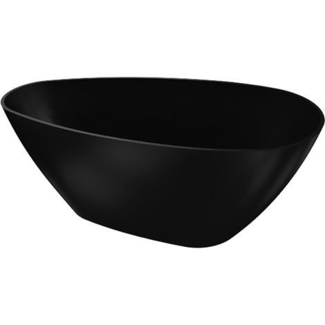 LAVITA Pietra Black Mat baignoire îlot 150x70x64cm composite Baignoires rectangulaires  Moderne   262 L  Revêtement antibactérien  Noir mat