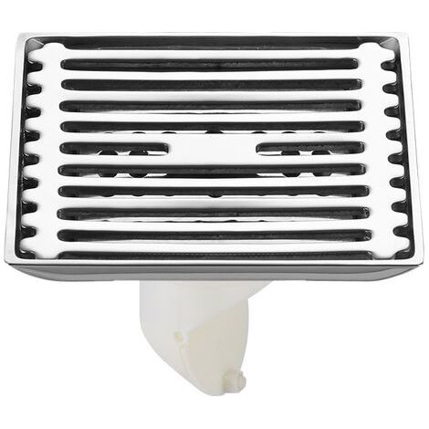 Siphon de sol en acier inoxydable, désodorisant pour salle de bain, siphon de sol anti-obstruction pour machine à laver, en plastique, à rangée latérale (1/5)