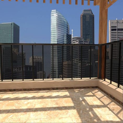 Red de seguridad para bebés, red de protección contra caídas, apta para escaleras, barandillas de balcones y vallas, resistente y duradera, 4,5 × 0,9 m.