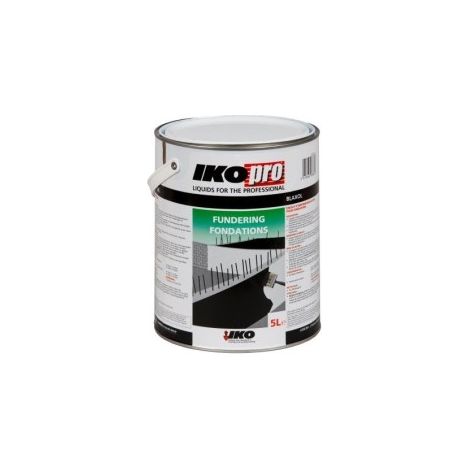 IKO Pro Fondations 5 L - Enduit bitumineux d’imperméabilisation pour fondations et maçonnerie enterrée.
