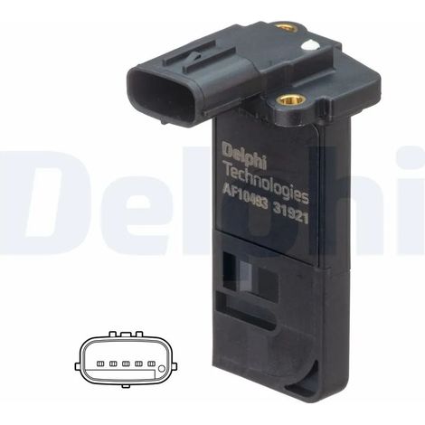 Débitmètre de masse d'air Delphi Technologies AF10493-12B1 CHEVROLET 22752508