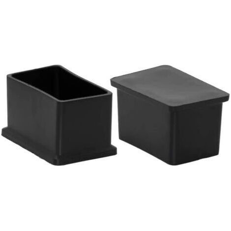 Lot de 8 embouts rectangulaires pour pieds de chaise en PVC non marquants 30 mm x 50 mm (1-3/16" X 2") (1/4)
