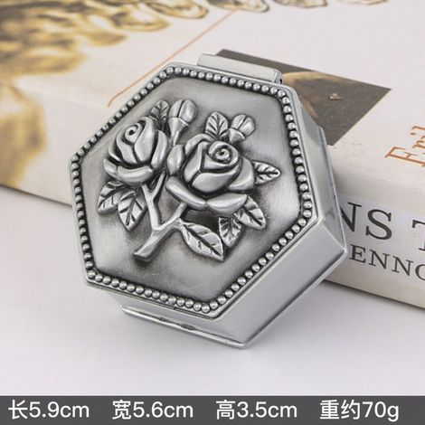 (Rose Hexagon) Boîte à bijoux principale, Boîte de rangement à bijoux en velours, Boîte à bijoux, Boîte à boucles d'oreilles et bagues