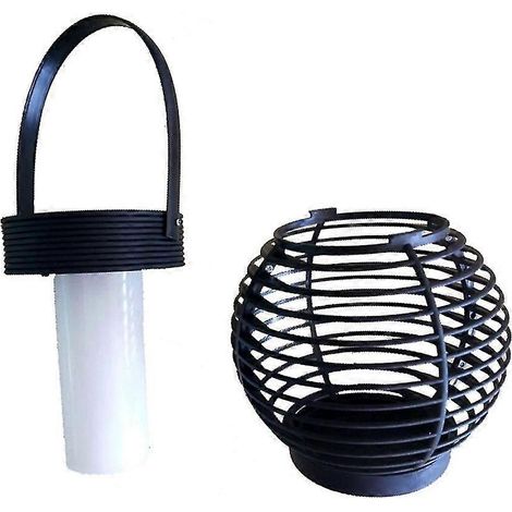 Lampe solaire suspendue d'extérieur avec bougies pour illuminer votre cour, terrasse, patio, porche ou jardin. (1/5)