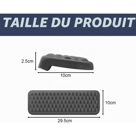 Repose Poignet Clavier En Mousse à Mémoire de Forme En Forme de L – Lot de 2 Repose Coude Bureau, Forme L Repose Bras (1/5)