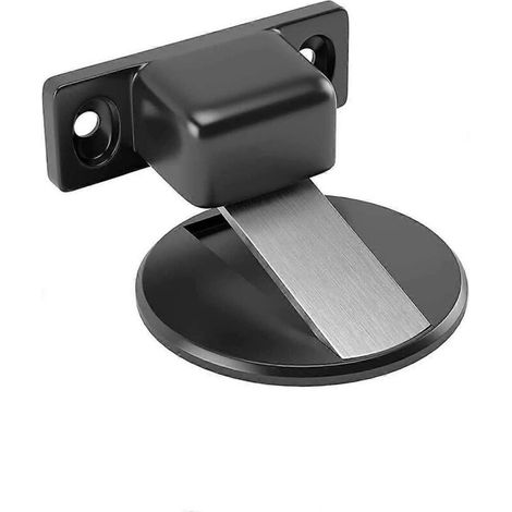 Butée de porte invisible, butée de porte magnétique en acier inoxydable, avec adhésif, sans perçage, convient aux joints de porte de 0,2 à 0,4 pouce (environ 0,2 pouce). (1/5)