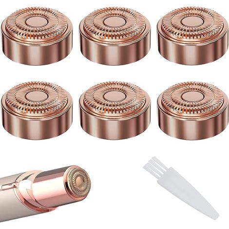 Têtes de Rechange Compatibles avec Finishing Touch Flawless Generación 2 Épilateur Facial Pour les Lèvres Menton Joues et Épingles par (6 Pièces) (1/5)