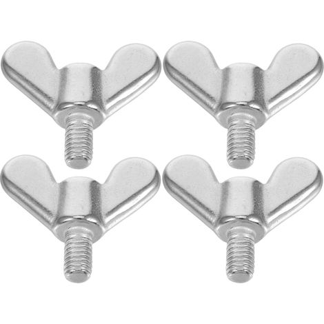 4 Stück Edelstahl Flügelschrauben M6