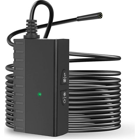 8-mm-Endoskop-Inspektionskamera, 6 einstellbare LEDs, 1200-mAh-Lithiumbatterie, 1944P HD-Digitalendoskop, wasserdichte IP67-Inspektionskamera, mit 6 LED-Leuchten (1/5)