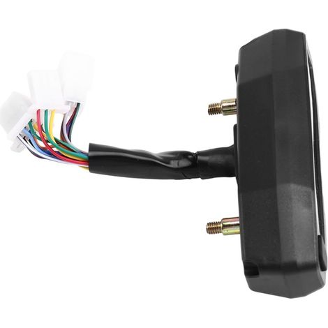 Motorradumbau: Mini-VA-HD-LCD-Tachometer und Drehzahlmesser + Induktionsdrahtmagnet + Instrumentenhalterung (1/4)