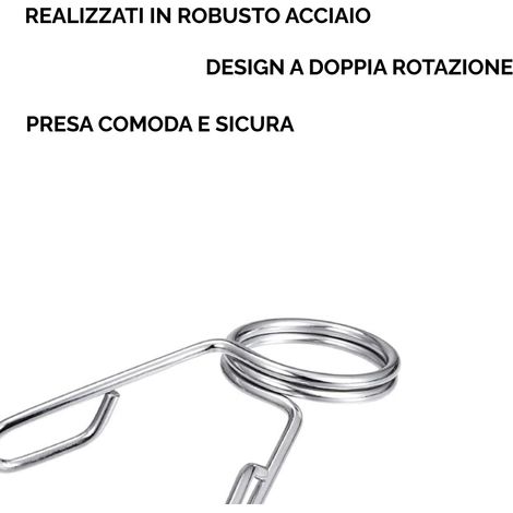 4 Pezzi Ferma Dischi 25mm Chiusure Manubrio Bilanciere Lock Morsetto Bloccaggio Pinze per Manubri Serrature a Molla (1/2)
