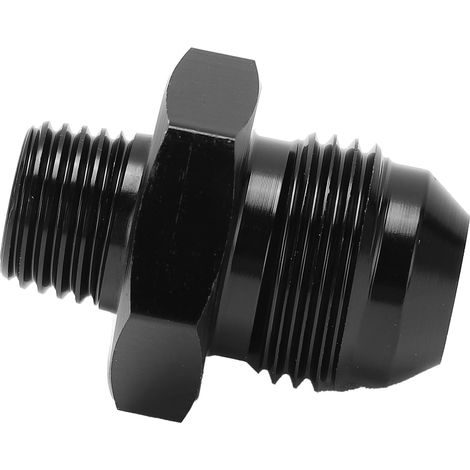 Gerader Adapter für 8 AN auf 1/4 NPT Kraftstoffleitung, 6061-T6 schwarz eloxierter Aluminium-Flüssigkeitsschlauchanschluss (1/5)