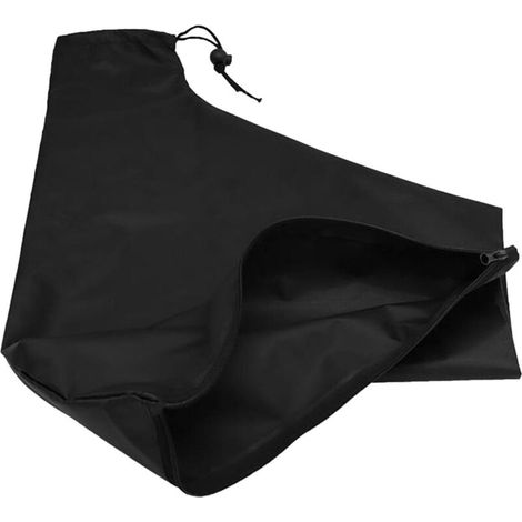 Sammlertasche für elektrische Blasmaschine und Staubsauger, Schreddertasche mit Reißverschluss, schwarz, 44 × 35 × 60 cm